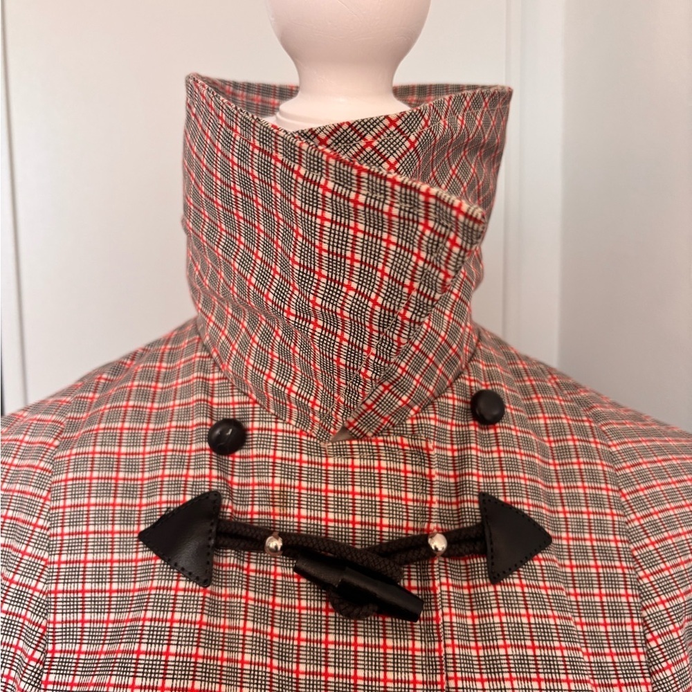 Vintage Plaid Niccolini Toggle Women's Coat - Picture 5 of 9